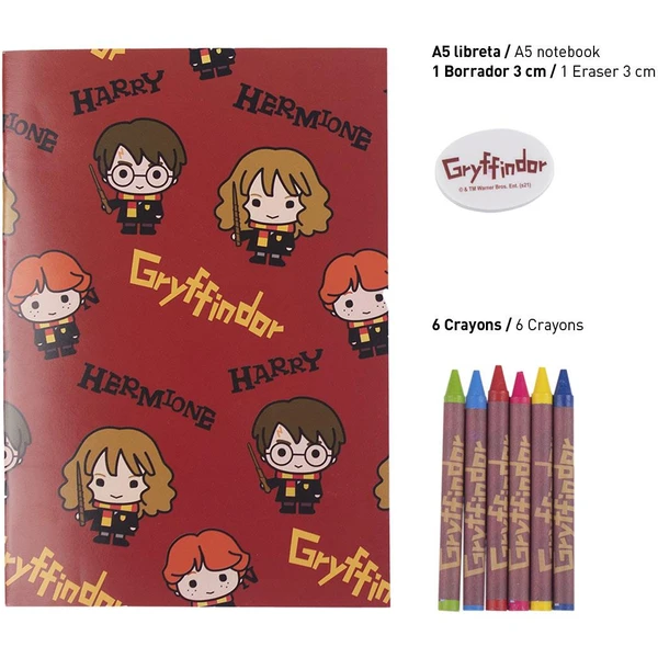 Školní set Harry Potter: Gryffindor - set 7 produktů - Vychytávky - Obrázek T2RF300401