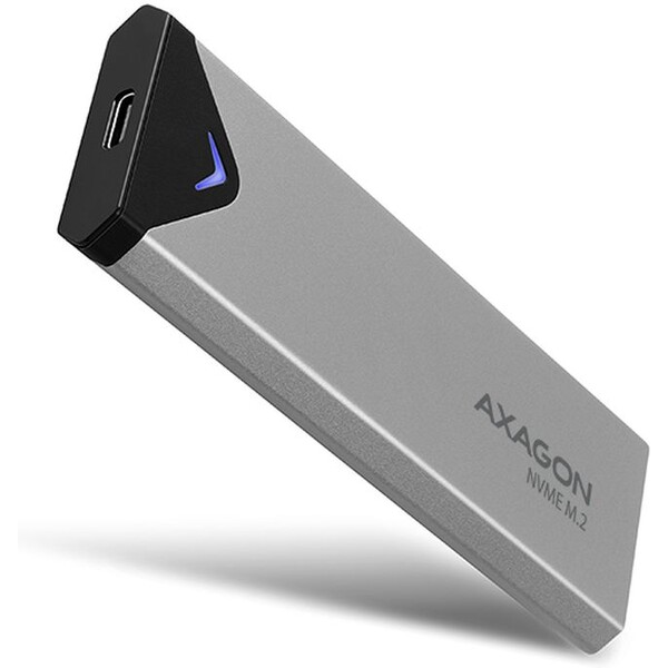 Levně AXAGON EEM2UG2 USBC 3.2 Gen 2 M.2 NVMe SSD kovový box délka 42 až 80 mm