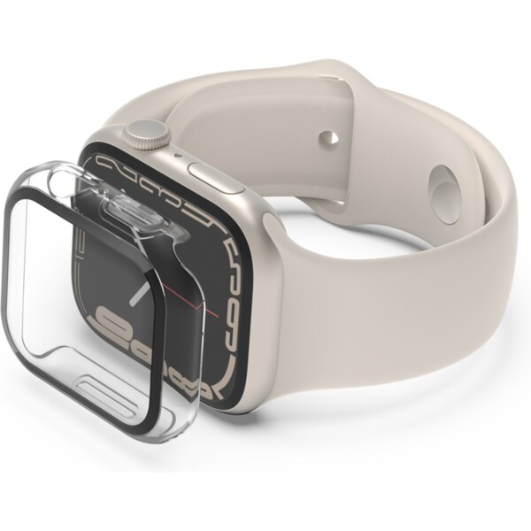 Levně Belkin Screenforce TemperedCurve 2-in-1 Apple Watch Series 4/5/6/SE/7 (40/41mm) čiré