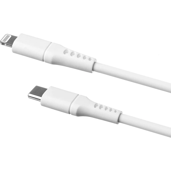 FIXED Liquid silicone USB-C/Lightning napájecí kabel 60W 2m bílý - Kabely a redukce - Obrázek TJS1000601