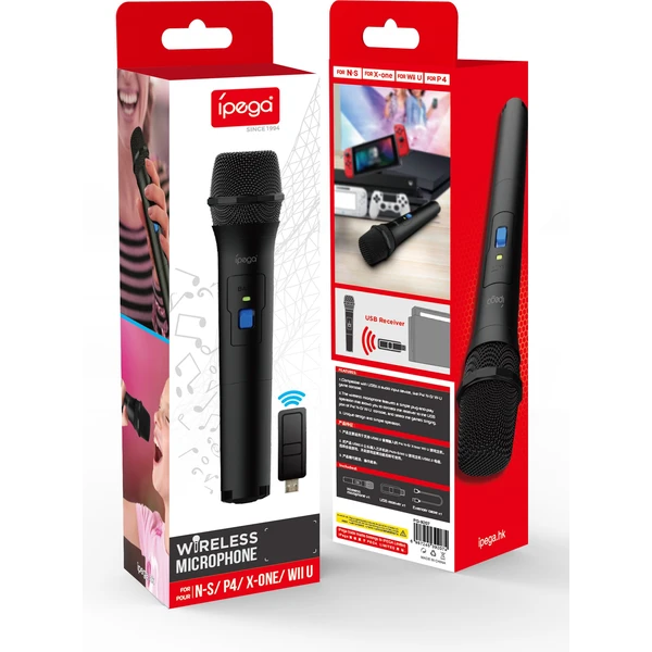 iPega PG-9207 Wireless Mikrofon pro PS5/PS4/Switch/Wii U - Mikrofony - Obrázek TUULF00101