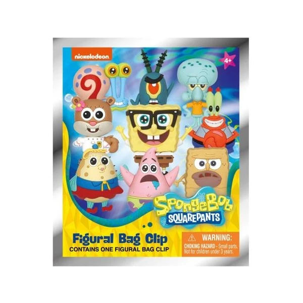 3D přívěsek na batoh Monogram International SpongeBob - Bag Clip Classic Series 3 - náhodný přívěsek - Přívěsky a náhrdelníky - Hlavní obrázek