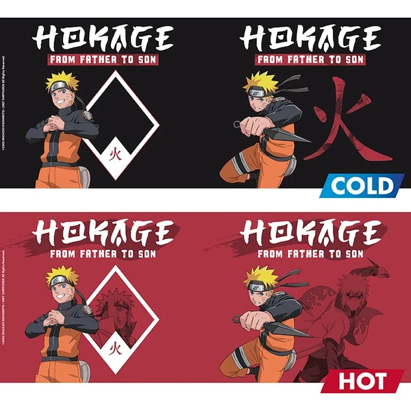 Hrnek Naruto Shippuden - From Father to Son (měnící se motiv) 460 ml - Hrnky - Obrázek U14D000L01