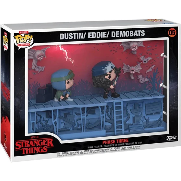Funko POP! #05 Moments DLX: Stranger Things: Moment - Dustin/Eddie/Demobats Phase Three - Funko POP! - Obrázek U16D000P01