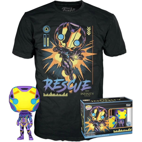 Funko POP! & Tee: Marvel Blacklight - Rescue M - Dárkové sety - Hlavní obrázek