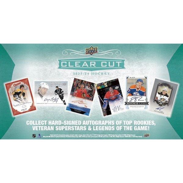 Hokejové karty 2023-24 Upper Deck Clear Cut Hockey Hobby Box - Hokejové karty - Obrázek U3YB000K01