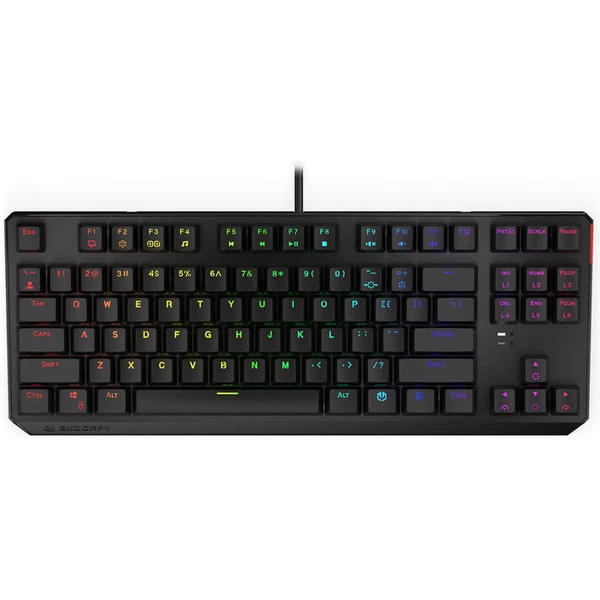 Endorfy Thock TKL klávesnice Kailh Blue US černá - Klávesnice - Hlavní obrázek