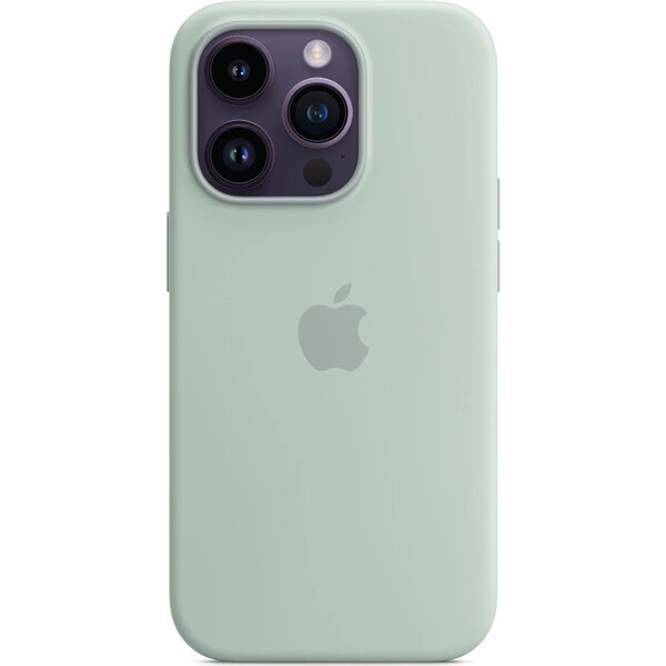 Levně Apple silikonový kryt s MagSafe na iPhone 14 Pro Max dužnatkově modrá