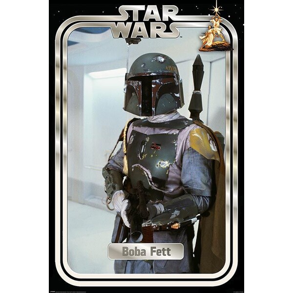 Levně Plakát Star Wars - Boba Fett Retro Packaging (255)