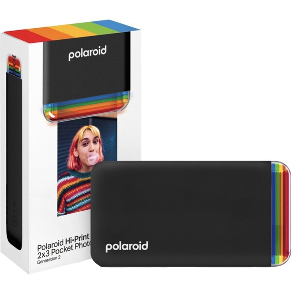 Termosublimační tiskárna Polaroid Hi-Print 2x3 Pocket Photo Printer Generation 2 Black