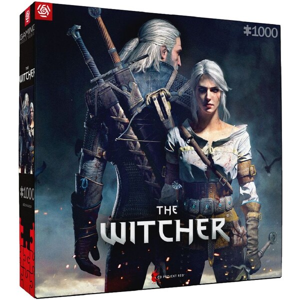 Levně Gaming Puzzle: The Witcher: Geralt & Ciri 1000