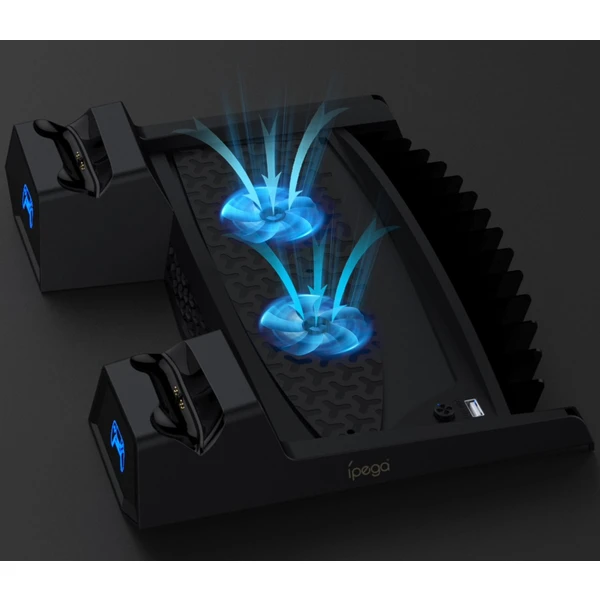 iPega P5023 nabíjecí stanice s chlazením pro PS5 černá - Dokovací stanice - Obrázek U9YX600301