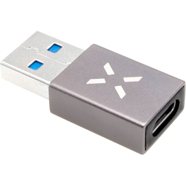 Levně FIXED Link hliníková redukce z USB-C na USB-A šedá