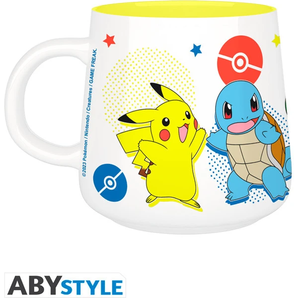 Snídaňový set Abysse Corp hrnek a miska Pokémon - Pikachu & Kanto Starters - Dárkové sety - Obrázek V2ZD000P01