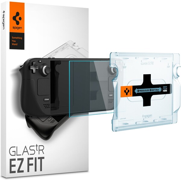 Levně Spigen Glass tR EZ Fit tvrzené sklo pro Steam Deck