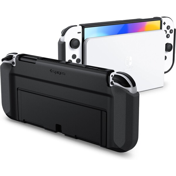 Levně Spigen Thin Fit ochranný kryt pro Nintendo Switch OLED černý