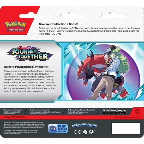 Pokémon TCG: SV09 Journey Together - 3 Blister Booster - Pokémon karty - Obrázek VC1C000O01