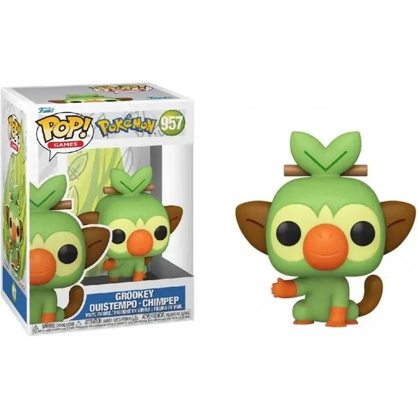 Funko POP! #957 Games: Pokémon S14 - Grookey - Funko POP! - Hlavní obrázek