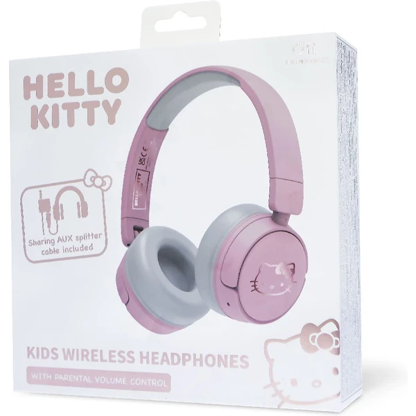 OTL bezdrátová sluchátka dětská s motivem Hello Kitty růžová/bílá - Sluchátka - Obrázek VFTM100501