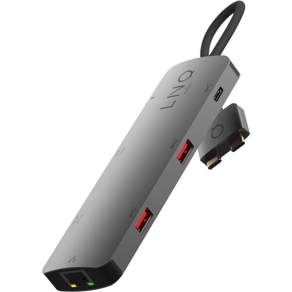 Levně LINQ 7v2 D2 PRO USB-C multiportový hub 4K/HDMI/Ethernet pro Apple M1/M2