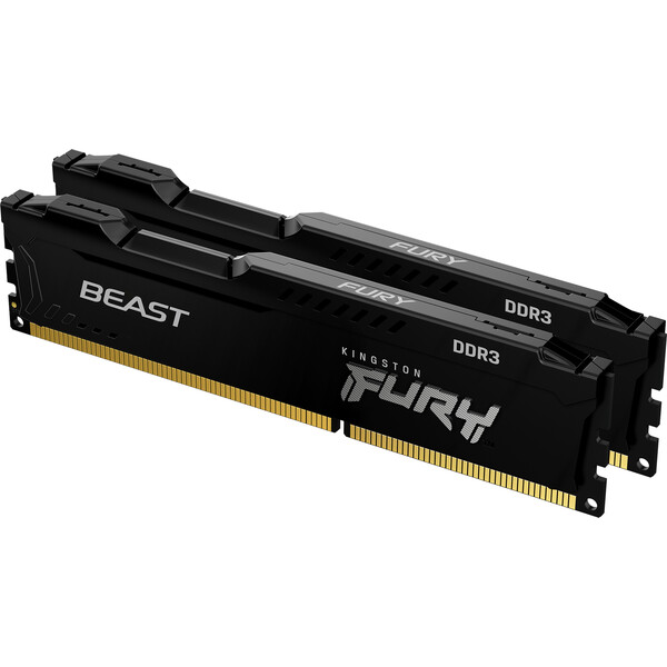 Levně Kingston FURY Beast 16GB 1600MHz DDR3 CL10 DIMM (2x8GB) Black