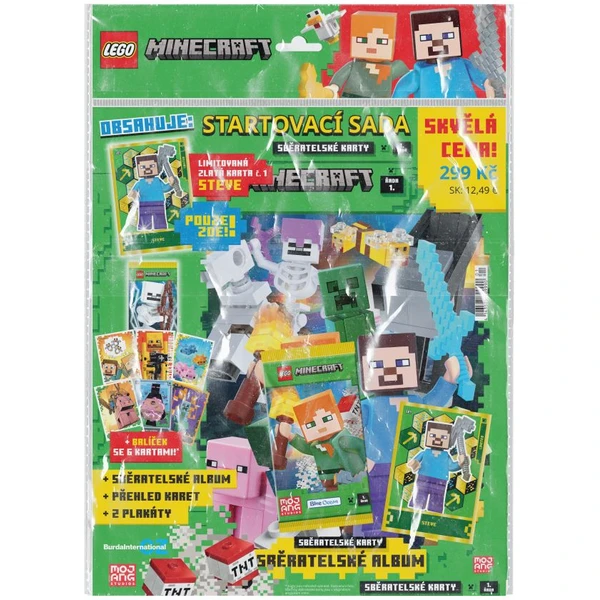 Lego Minecraft TCG Startovací balíček karet (1. série) - Sběratelské karty a nálepky - Hlavní obrázek