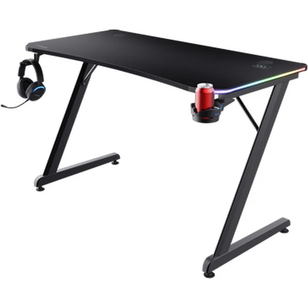 Trust GXT709 Luminius RGB herní stůl černý - Stoly - Obrázek W0XD000O01