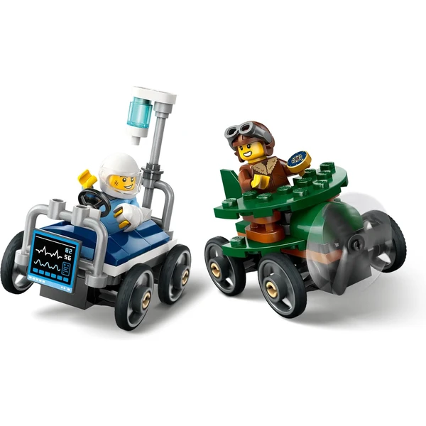 LEGO City 60459 Závodní balíček: Letadlo vs. nemocniční lůžko - LEGO - Obrázek W1SE000J01