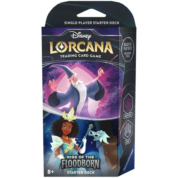 Disney Lorcana: Rise of the Floodborn - Starter Deck Amethyst & Steel - Disney Lorcana TCG - Hlavní obrázek