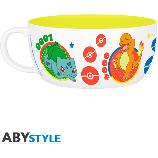 Snídaňový set Abysse Corp hrnek a miska Pokémon - Pikachu & Kanto Starters - Dárkové sety - Obrázek W2ZD000P01