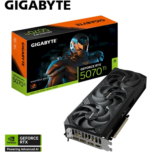 GIGABYTE NVIDIA GeForce RTX 5070 Ti WINDFORCE SFF 16G - Grafické karty - Obrázek W9AE000P01