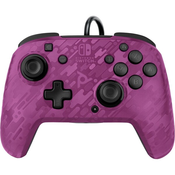 PDP Faceoff Deluxe+ Audio Controller Camo Purple (Switch)