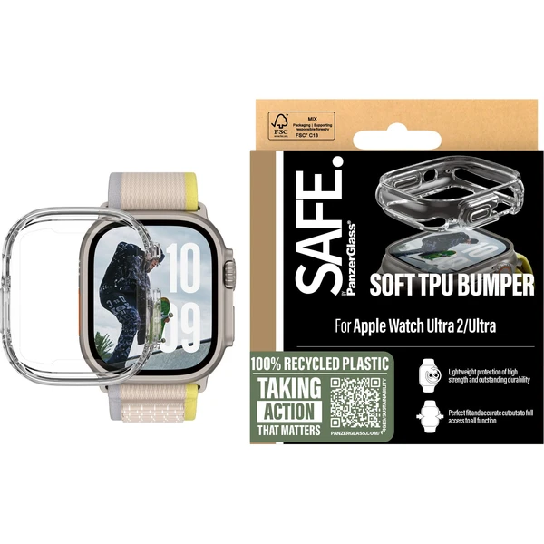 PanzerGlass® SAFE Apple Watch Ultra 3/2/1 bumper rámeček čirý - Pouzdra - Obrázek WHWA000L01