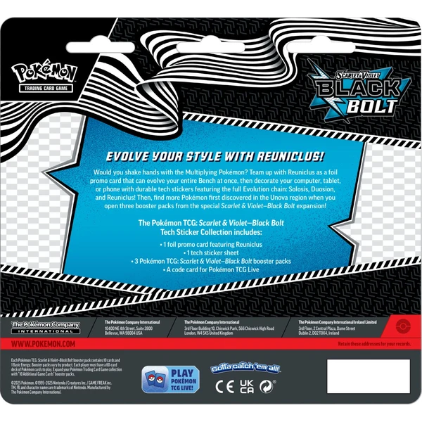 Pokémon TCG: SV10.5 Black Bolt - Tech Sticker Collection - Pokémon karty - Obrázek WJPD000K01
