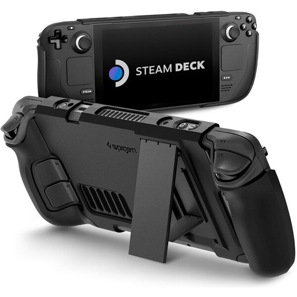 Spigen Thin Fit kryt with Kick Stand Steam Deck černý