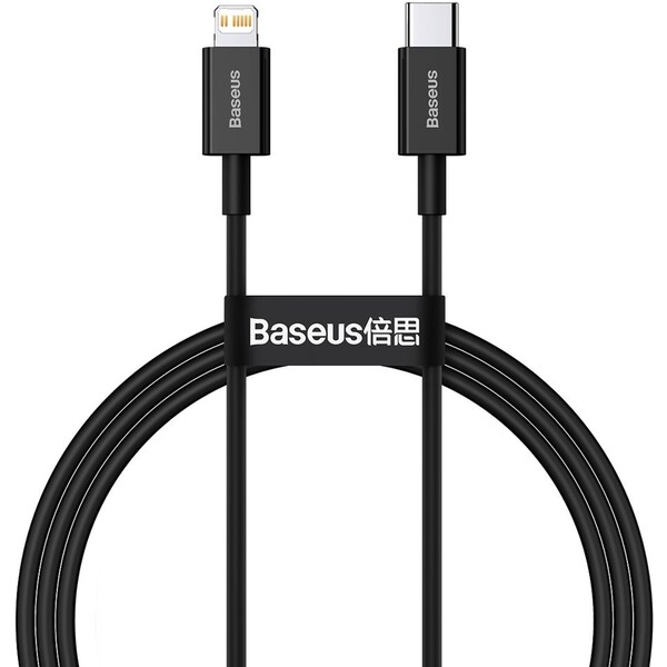 Baseus Superior Series rychlonabíjecí kabel Lightning 20W 1m černá