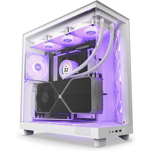 NZXT H6 Flow RGB bílá - Počítačové skříně - Hlavní obrázek