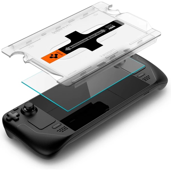 Spigen Glass tR EZ Fit tvrzené sklo pro Steam Deck - Ochranné folie a skla - Obrázek X8K4G00101