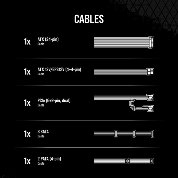 Corsair CX550 550W - Zdroje - Obrázek X9RK000K01