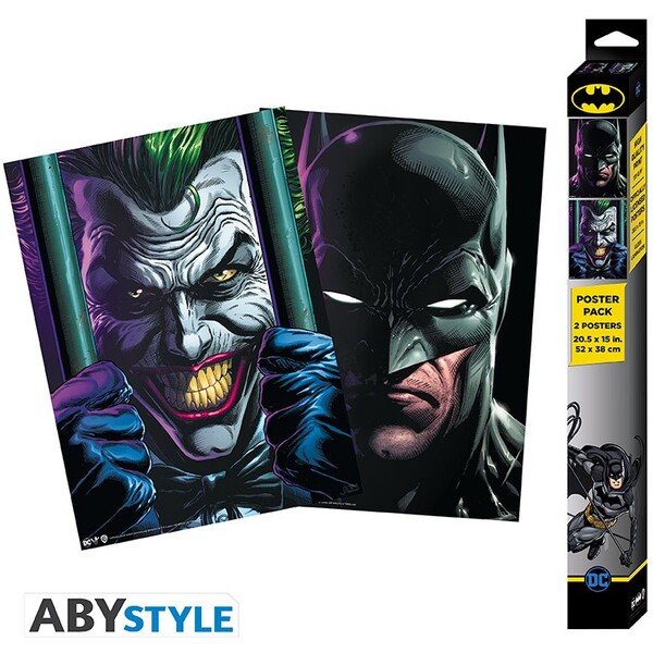 Levně Set 2 plakátů DC Comics - Batman & Joker (52x38 cm)