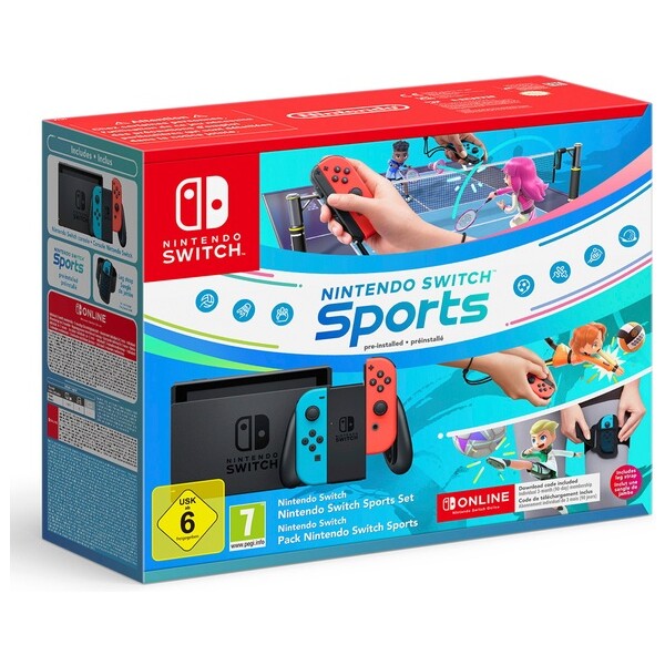 Nintendo Switch Konzole Neon + Switch Sports + 12M NSO