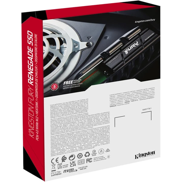 Kingston FURY Renegade M.2 SSD 1TB chladič - SSD disky - Obrázek XUBZF00101
