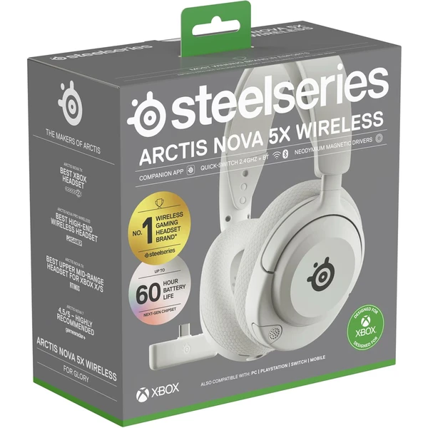 SteelSeries Arctis Nova 5X herní sluchátka bílá - Sluchátka - Obrázek Y0A8000O01