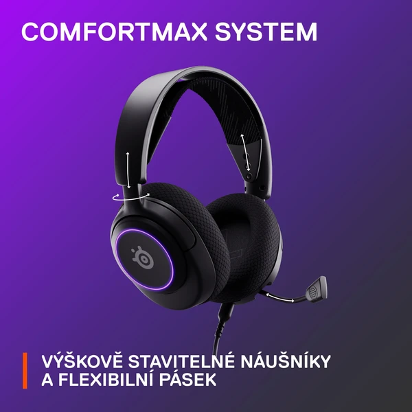 SteelSeries Arctis Nova 3 černá - Sluchátka - Obrázek Z3FJ300401