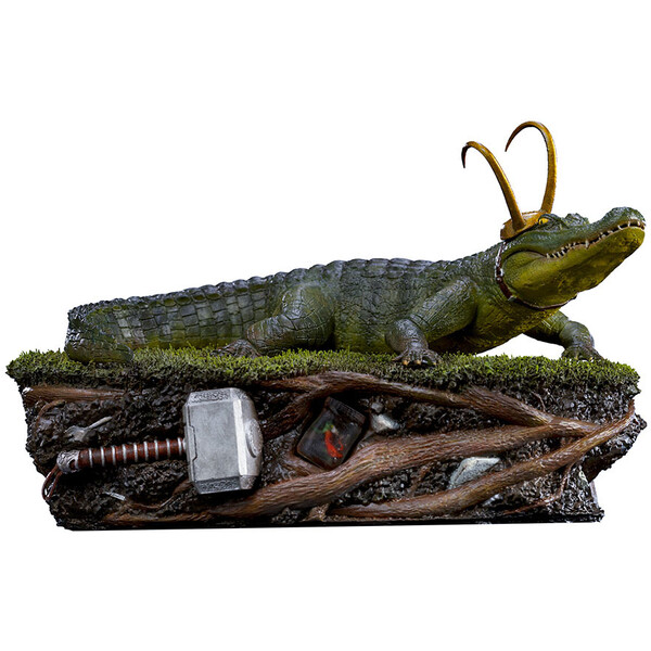 Levně Soška Iron Studios Loki - Alligator Loki- Art Scale 1/10