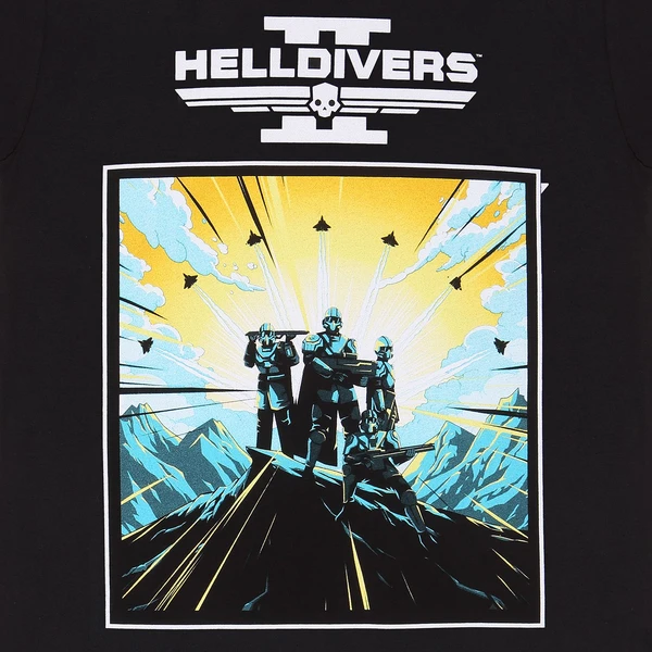 Tričko Helldivers 2 - 2D Art And Logo L - Trička - Obrázek Z6D4000K01