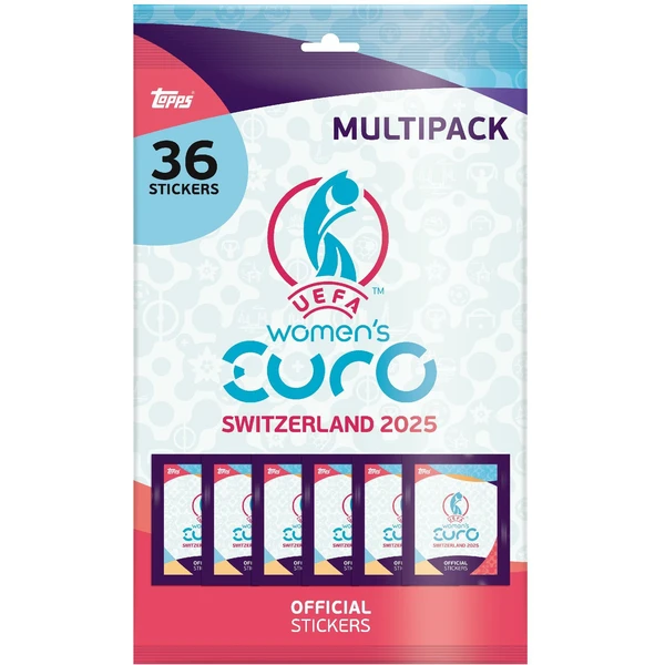 Topps fotbalové samolepky UEFA EURO Women 2025 Multipack - Sběratelské karty a nálepky - Hlavní obrázek