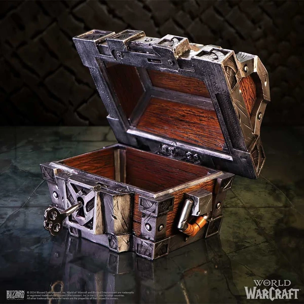 Chest Box Nemesis Now World of Warcraft – Silverbound 13,2 cm - Dekorace - Obrázek Z9BF000P01