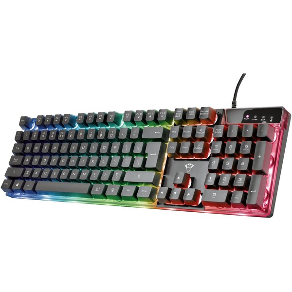 Levně Trust GXT 835 Azor Illuminated herní klávesnice CZ/SK