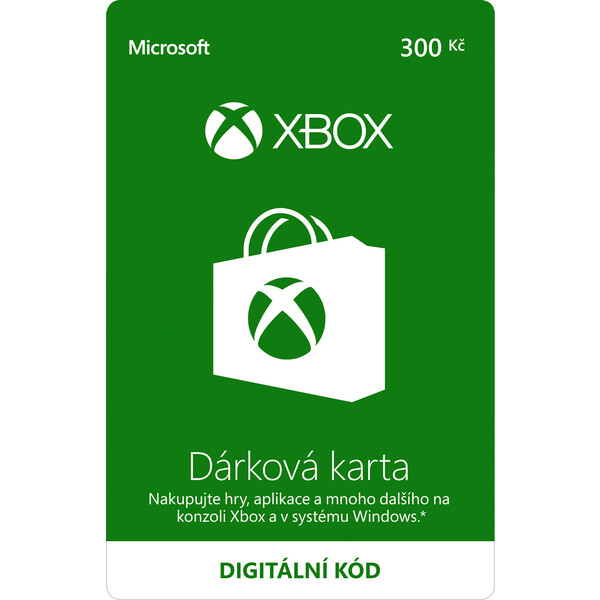 Xbox Live - kredit 300 Kč (digitální verze)